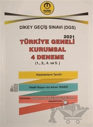 2021 Türkiye Geneli Kurumsal 4 Deneme (1.2.4 ve 5) – Kolektif – Tasarı Eğitim Yayınları kitap kapağı