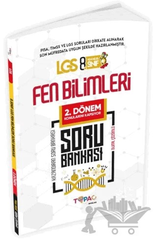 2027 8.Sınıf LGS Fen Bilimleri 2. Dönem Soru Bankası – Kolektif – Topaç Yayınları kitap kapağı