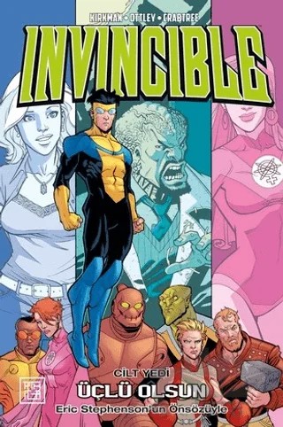 Invincible 7: Üçlü Olsun – Robert Kirkman – Athica Yayınları kitap kapağı