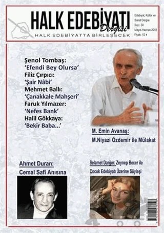 Halk Edebiyatı Dergisi Sayı: 24 Mayıs-Haziran 2018 – Halk Edebiyatı Dergisi Yayınları kitap kapağı