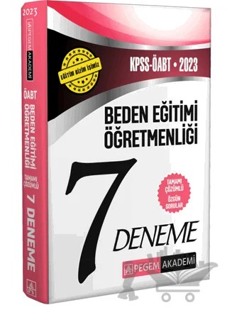 2023 KPSS ÖABT Beden Eğitimi Öğretmenliği 7 Deneme – Kolektif – Pegem Akademi Yayıncılık kitap kapağı