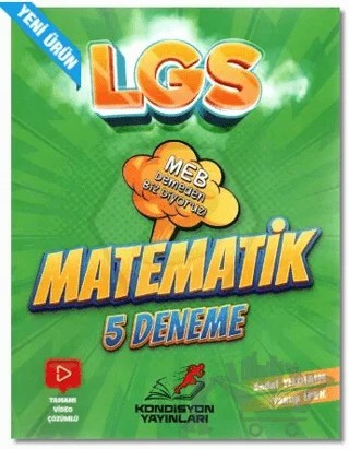 8. Sınıf LGS Matematik 5'li Deneme Sınavı – Sedat Yıldırım – Kondisyon Yayınları kitap kapağı