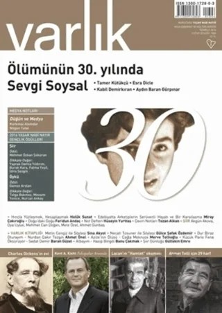 Varlık Edebiyat ve Kültür Dergisi Sayı: 1306 Temmuz 2016 – Varlık Dergisi Yayınları kitap kapağı