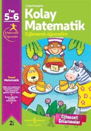 Çıkartmalarla Kolay Matematik 5-6 Yaş – Jo Chambers – İş Bankası Kültür Yayınları kitap kapağı
