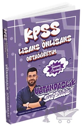 2026 KPSS Lisans Lise Ortaöğretim Ön Lisans Vatandaşlık Soru Bankası Çözümlü – Taşkıner Yalman – Dizgi Kitap kitap kapağı