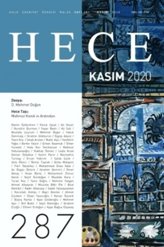 Hece Aylık Edebiyat Dergisi Sayı: 287 Kasım 2020 – Hece Dergisi kitap kapağı