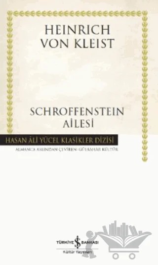 Schroffensteın Ailesi – Heinrich von Kleist – İş Bankası Kültür Yayınları kitap kapağı
