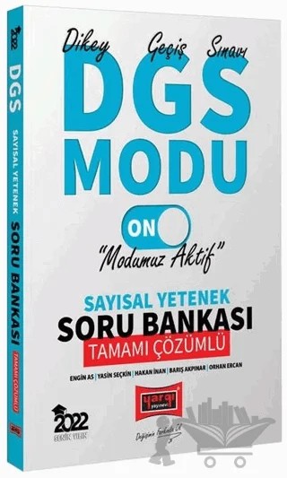 2022 DGS Modu Sayısal Yetenek Tamamı Çözümlü Soru Bankası – Kolektif – Yargı Yayınevi kitap kapağı