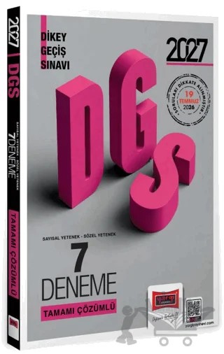 2027 DGS Sayısal Sözel Yetenek Tamamı Çözümlü 7 Deneme – Kolektif – Yargı Yayınevi kitap kapağı