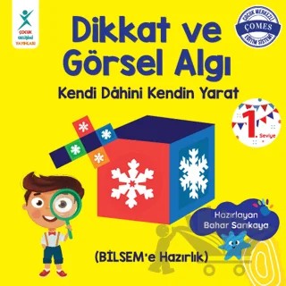 Dikkat ve Görsel Algı 1. Seviye – Bahar Sarıkaya – Çocuk Gelişimi Yayınları kitap kapağı