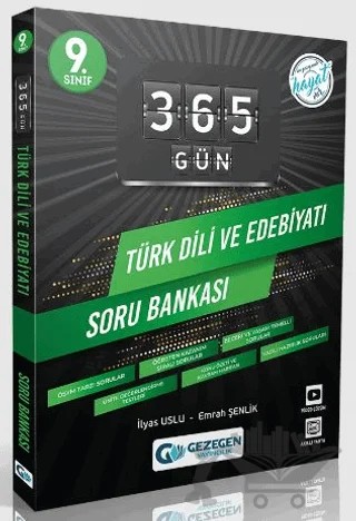 9. Sınıf Türk Dili ve Edebiyatı 365 Gün Soru Bankası – İlyas Uslu, Emrah Çelik – Gezegen Yayıncılık kitap kapağı