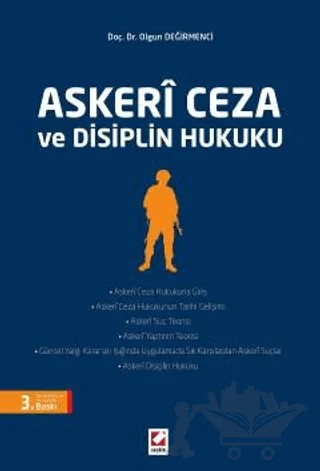 Askeri Ceza ve Disiplin Hukuku – Olgun Değirmenci – Seçkin Yayıncılık kitap kapağı