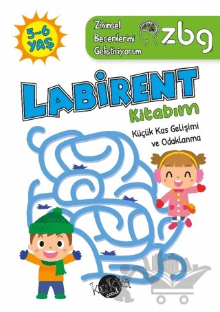 ZBG 5-6 Yaş Labirent Kitabım - Zihinsel Becerilerimi Geliştiriyorum – Buçe Dayı – Kukla Yayınları kitap kapağı