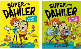 Süper Dahiler Kahkaha Kitap Seti (2 Kitap) – James Hart – Orman Kitap kitap kapağı