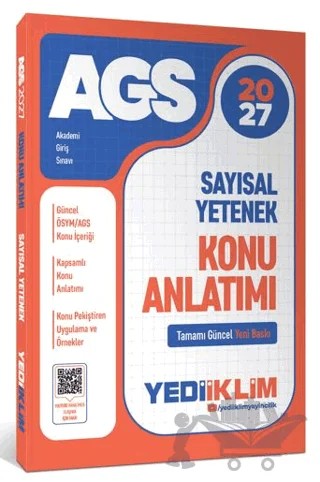 2027 MEB AGS Sayısal Yetenek Konu Anlatımı – Kolektif – Yediiklim Yayınları kitap kapağı