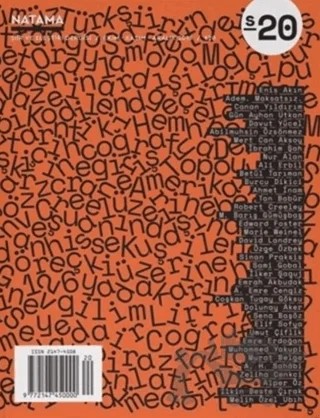 Natama Dergisi Sayı: 20 Ekim - Kasım - Aralık 2018 – Natama Dergisi Yayınları kitap kapağı