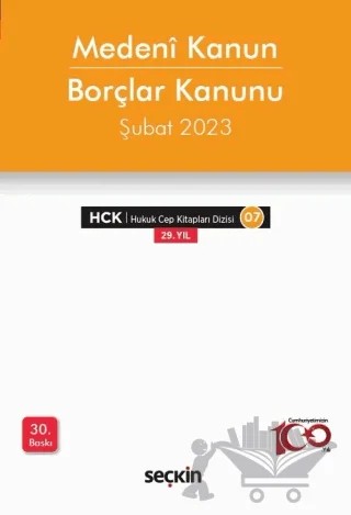 2023 Medeni Kanun, Borçlar Kanunu Cep Kitabı – Kolektif – Seçkin Yayıncılık kitap kapağı