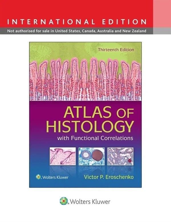 Atlas of Histology with Functional Correlations – Victor P. Eroschenko – Nobel Tıp Kitabevleri kitap kapağı
