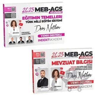 2025 MEB AGS Akademisi Eğitimin Temelleri + Mevzuat Bilgisi Video Ders Notları 2 li Set – Zeynep Salman İçli, Emrah Vahap Özkaraca – İndeks Akademi Yayıncılık kitap kapağı