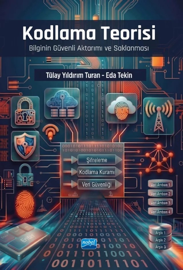 KODLAMA TEORİSİ - Bilginin Güvenli Akt arımı ve Saklanması – Tülay Yıldırım Turan, Eda Tekin – Nobel Akademik Yayıncılık kitap kapağı