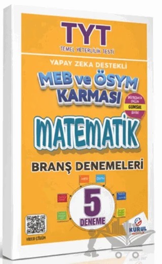 TYT Yapay Zeka Destekli MEB ve ÖSYM Karması Matematik 5’li Branş Denemeleri – Kolektif – Kurul Yayıncılık kitap kapağı