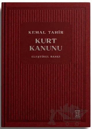 Kurt Kanunu – Kemal Tahir – Ketebe Yayınları kitap kapağı