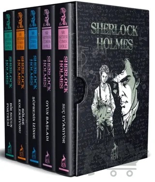 Sherlock Holmes 5 Kitap Özel Baskı Set – Sir Arthur Conan Doyle – Ren Kitap kitap kapağı