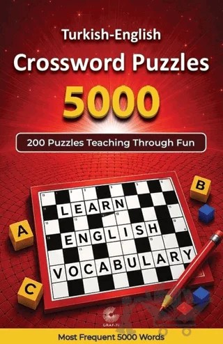 Turkish-English Crossword Puzzles (5000) – Erdoğan Boz – Grafiti Yayınları kitap kapağı