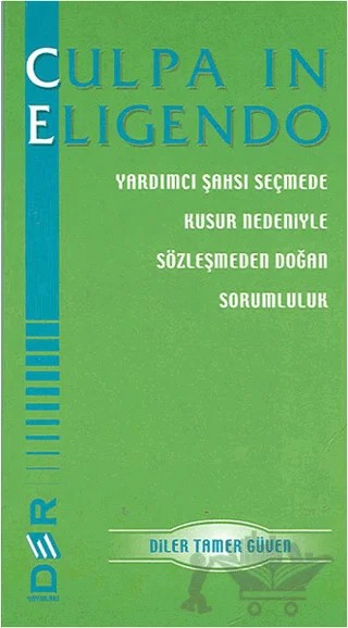 Culpa In Eligendo – Diler Tamer Güven – Der Yayınları kitap kapağı