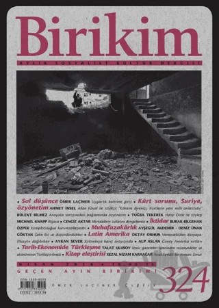 Birikim Aylık Sosyalist Kültür Dergisi Sayı: 324 Nisan 2016 – Birikim Yayınları kitap kapağı