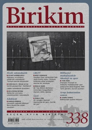Birikim Aylık Sosyalist Kültür Dergisi Sayı: 338 Haziran 2017 – Birikim Yayınları kitap kapağı