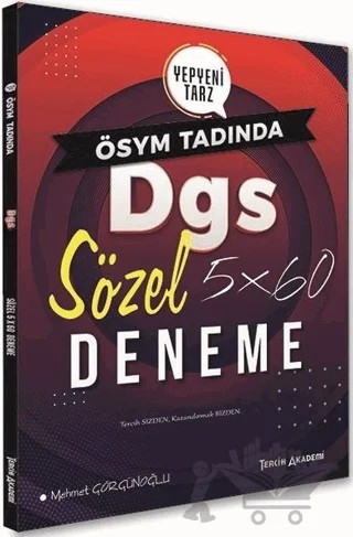 Tercih Akademi DGS Sözel 5X60 Deneme – Mehmet Görgünoğlu – Tercih Akademi Yayınları kitap kapağı