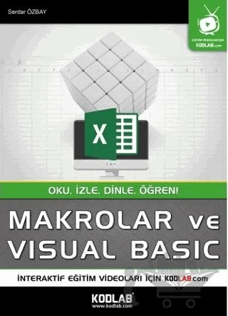Makrolar ve Visual Basic 2019 – Serdar Özbay – Kodlab Yayın Dağıtım kitap kapağı