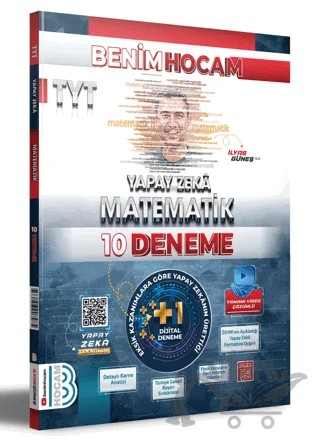 TYT Yapay Zeka Matematik 10 Deneme – İlyas Güneş – Benim Hocam Yayınları kitap kapağı