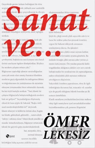 Sanat ve... – Ömer Lekesiz – Şule Yayınları kitap kapağı