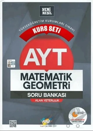 AYT Matematik Geometri Kurs Seti Soru Bankası – Kolektif – Fdd Yayınları kitap kapağı