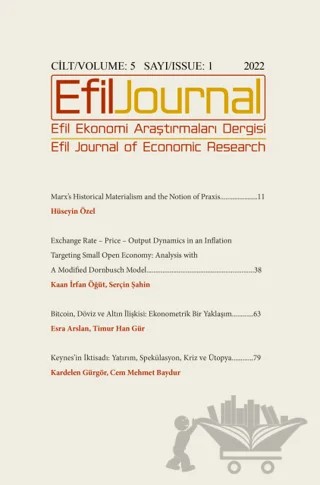 Efil Ekonomi Araştırmaları Dergisi Cilt: 5 Sayı: 1 – Efil Journal Dergisi kitap kapağı