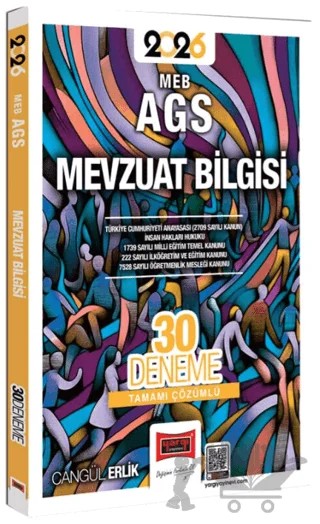 2026 MEB-AGS Mevzuat Bilgisi Tamamı Çözümlü 30 Deneme – Cangül Erlik – Yargı Yayınevi kitap kapağı