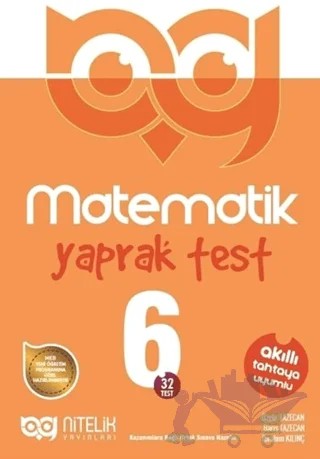 6. Sınıf Matematik Yaprak Test – Özgür Tazecan, İbrahim Kılınç – Nitelik Yayınları - Bayilik kitap kapağı
