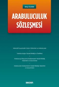 Arabuluculuk Sözleşmesi – Onur İlhan – Seçkin Yayıncılık kitap kapağı