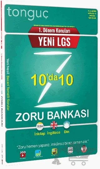 8. Sınıf 1. Dönem 10 da 10 Zoru Bankası – Kolektif – Tonguç Akademi kitap kapağı