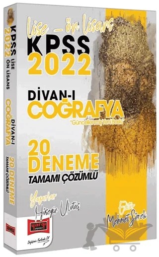 2022 KPSS Lise Ön Lisans Divanı Coğrafya Tamamı Çözümlü 20 Deneme – Hüseyin Ulutaş – Yargı Yayınevi kitap kapağı