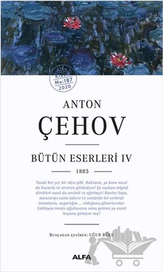 Anton Çehov - Bütün Eserleri 4 1885 – Anton Pavloviç Çehov – Alfa Yayınları kitap kapağı