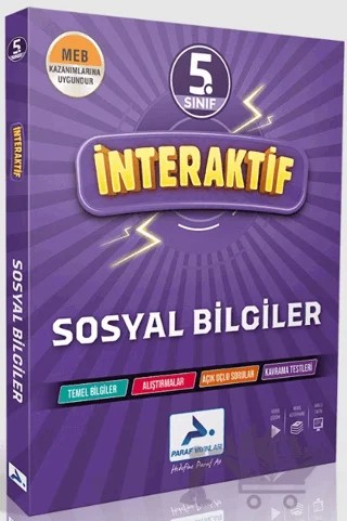 5. Sınıf İnteraktif Sosyal Bilgiler Soru Kütüphanesi – Kolektif – Paraf Yayınları kitap kapağı
