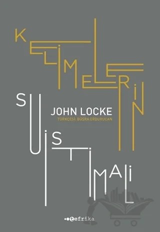 Kelimelerin Suistimali – John Locke – Tefrika Yayınları kitap kapağı