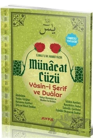 Münacat Cüzü Yasin-i Şerif ve Dualar – Kolektif – Ayfa Basın Yayın kitap kapağı