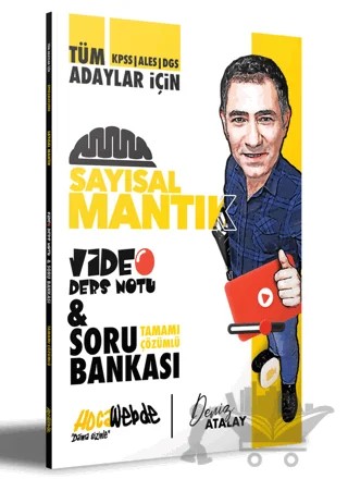 2023 KPSS - ALES - DGS Sayısal Mantık Video Ders Notu ve Soru Bankası – Deniz Atalay – HocaWebde Yayınları kitap kapağı