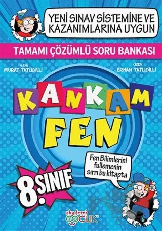 Kankam Fen 8. Sınıf Tamamı Çözümlü Soru Bankası – Murat Tatlıdilli – Akademi Çocuk kitap kapağı