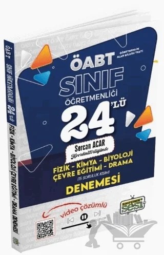 ÖABT Sınıf Öğretmenliği (Fizik, Kimya, Biyoloji, Çevre Eğitimi, Drama) 24 Deneme Video Çözümlü – Kolektif – Sınıfçının Sesi TV kitap kapağı