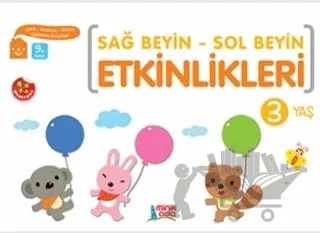Sağ Beyin - Sol Beyin Etkinlikleri (3 Yaş) – Kolektif – Minik Ada kitap kapağı
